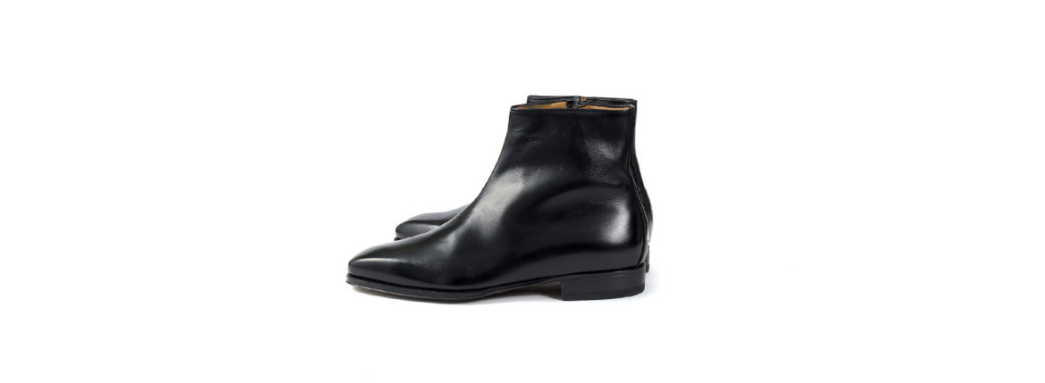 ENZO BONAFE(エンツォボナフェ) ART.3993 Zip up Boots Du Puy Vitello デュプイ社ボックスカーフ ダブルストラップブーツ NERO (ブラック) made in italy (イタリア製) 2020 秋冬新作 【入荷しました】【フリー分発売開始】愛知 名古屋 Alto e Diritto altoediritto アルトエデリット