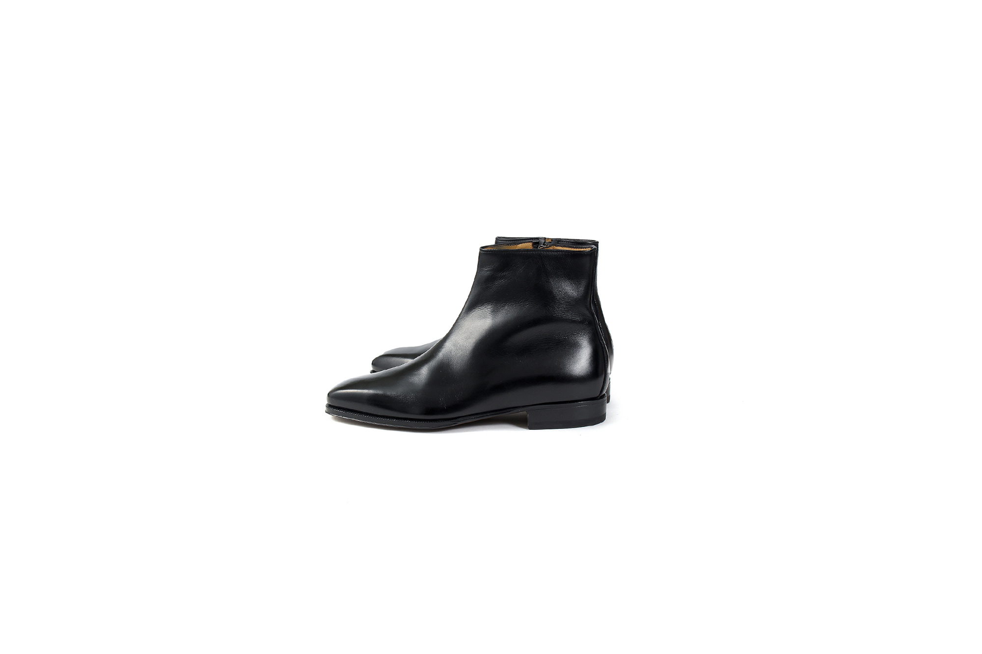 ENZO BONAFE(エンツォボナフェ) ART.3993 Zip up Boots Du Puy Vitello デュプイ社ボックスカーフ ダブルストラップブーツ NERO (ブラック) made in italy (イタリア製) 2020 秋冬新作 【入荷しました】【フリー分発売開始】愛知 名古屋 Alto e Diritto altoediritto アルトエデリット