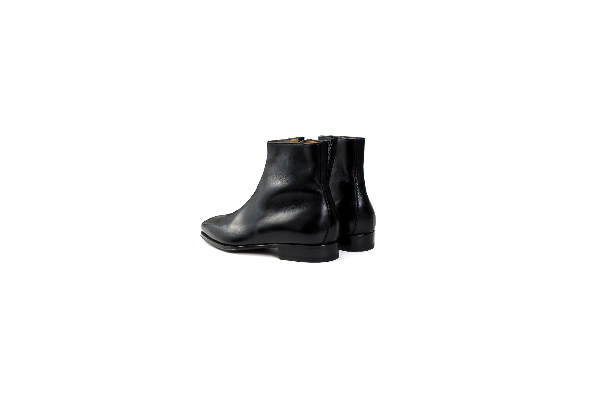 ENZO BONAFE(エンツォボナフェ) ART.3993 Zip up Boots Du Puy Vitello デュプイ社ボックスカーフ ダブルストラップブーツ NERO (ブラック) made in italy (イタリア製) 2020 秋冬新作 【入荷しました】【フリー分発売開始】愛知 名古屋 Alto e Diritto altoediritto アルトエデリット