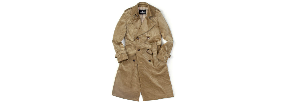 GRENFELL (グレンフェル) KENSINGTON2 CORDUROY (ケンジントン2 コーデュロイ) コーデュロイ トレンチコート BEIGE (ベージュ・33) Made in England (イギリス製) 2020 秋冬新作のイメージ