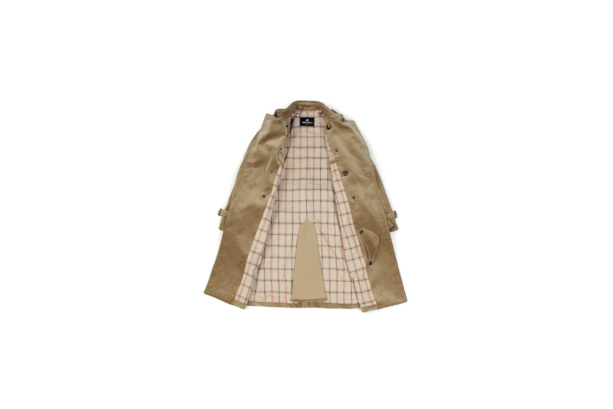 GRENFELL (グレンフェル) KENSINGTON2 CORDUROY (ケンジントン2 コーデュロイ) コーデュロイ トレンチコート BEIGE (ベージュ・33) Made in England (イギリス製) 2020 秋冬新作 愛知 名古屋 Alto e Diritto altoediritto アルトエデリット コート