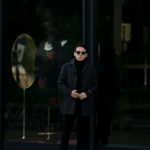 ISAIA (イザイア) CAPPOTTO (カッポット) グレンチェック フラノウール カーコート BLACK (ブラック・990) Made in italy (イタリア製) 2020 秋冬新作のイメージ