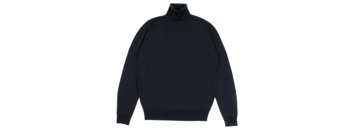 JOHN SMEDLEY (ジョンスメドレー) RENOLD (レノルド) 30G Merino Wool (30ゲージメリノウール) タートルネックセーター BLACK (ブラック) Made in England (イギリス製) 2020 秋冬新作 愛知　名古屋 Alto e Diritto altoedirtto アルトエデリット