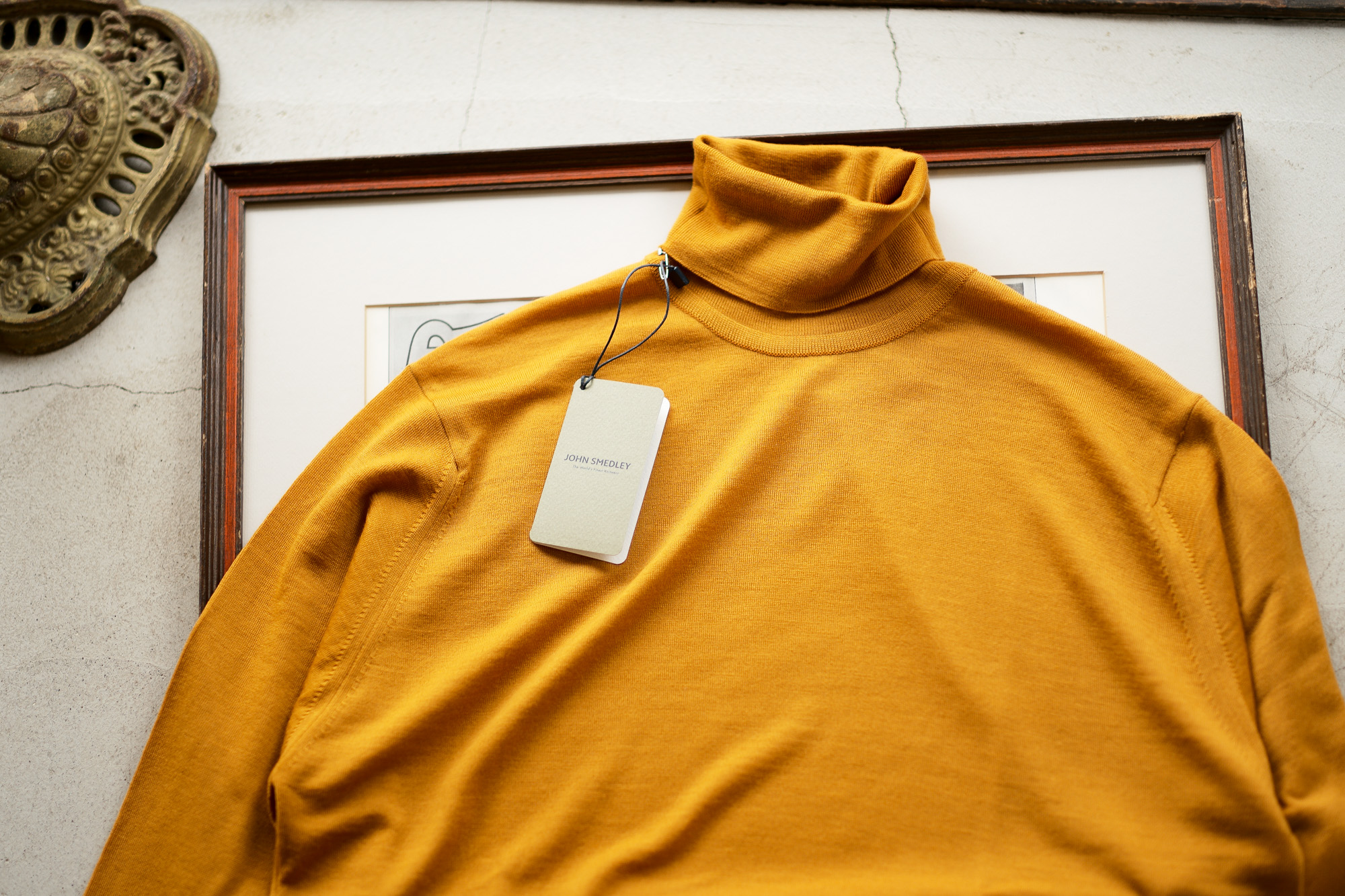 JOHN SMEDLEY 30G Merino Wool タートルネックセータ