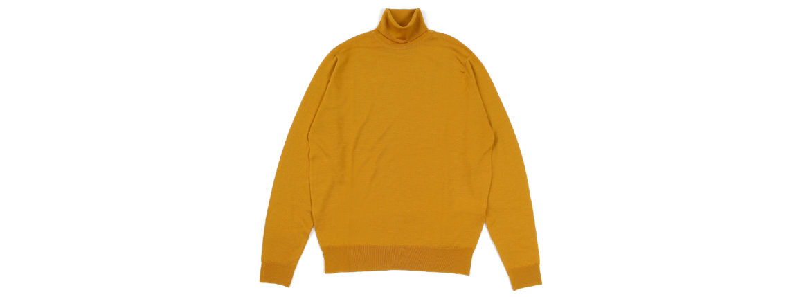 JOHN SMEDLEY (ジョンスメドレー) RENOLD (レノルド) 30G Merino Wool (30ゲージメリノウール) タートルネックセーター SAFFRON (サフラン) Made in England (イギリス製) 2020 秋冬新作 愛知　名古屋 Alto e Diritto altoedirtto アルトエデリット