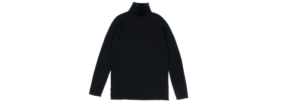 lucien pellat-fine (ルシアン ペラフィネ) Cashmere Roll Neck Sweater カシミア タートルネック セーター BLACK (ブラック) made in scotland (スコットランド製) 2020 秋冬新作 【入荷しました】【フリー分発売開始】愛知 名古屋 Alto e Diritto altoediritto アルトエデリット