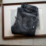 PT TORINO DENIM (ピーティートリノデニム) ROCK (ロック) SKINNY FIT (スキニーフィット) ストレッチ クラッシュ デニムパンツ BLACK (ブラック・LT24) 2021春夏 【ご予約受付中】のイメージ