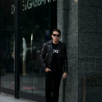 CELINE (セリーヌ) CLASSIC BIKER CALF SKIN (クラシックバイカー カーフスキン) カーフレザー ダブル ライダース ジャケット BLACK (ブラック) Made in italy (イタリア製) 2020 秋冬新作のイメージ