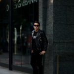 CELINE (セリーヌ) CLASSIC BIKER CALF SKIN (クラシックバイカー カーフスキン) カーフレザー ダブル ライダース ジャケット BLACK (ブラック) Made in italy (イタリア製) 2020 秋冬新作のイメージ