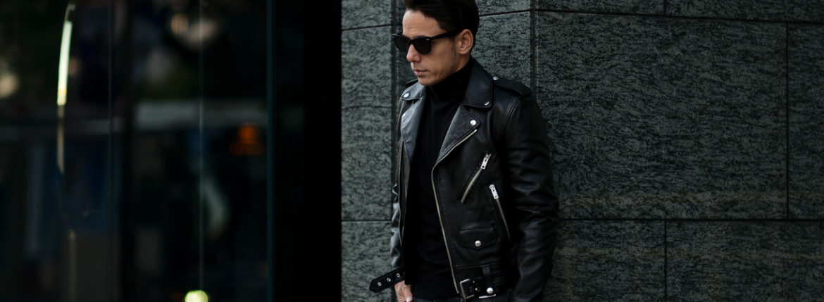 CELINE (セリーヌ) CLASSIC BIKER CALF SKIN (クラシックバイカー カーフスキン) カーフレザー ダブル ライダース ジャケット BLACK (ブラック) Made in italy (イタリア製) 2020 秋冬新作 愛知　名古屋 Alto e Diritto altoediritto アルトエデリット 44 46 48 50 52 54