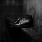 ENZO BONAFE (エンツォボナフェ) ART.3722 Crocodile Chukka boots クロコダイル Mat Crocodile Leather マット クロコダイル エキゾチックレザー チャッカブーツ NERO (ブラック) made in italy (イタリア製)のイメージ