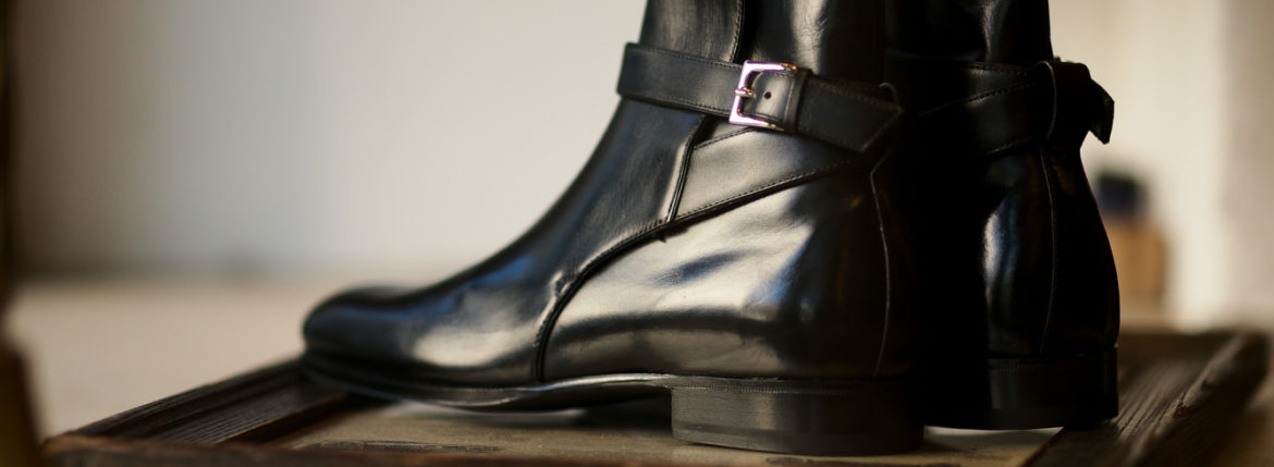 ENZO BONAFE エンツォボナフェ ART.EB-13 Jodhpur Boots Du Puy Vitello デュプイ社ボックスカーフ ジョッパーブーツ NERO (ブラック) made in italy イタリア製 2020秋冬 【ご予約開始】愛知 名古屋 altoediritto アルトエデリット ブーツ レザーブーツ enzobonafe EB13