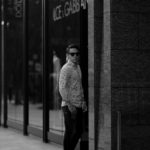 Finamore(フィナモレ) SEUL ITALIAN COLOR THOMAS MASON トーマスメイソン ワンピースカラー ストライプシャツ BLACK×WHITE(ブラック×ホワイト・07) made in italy (イタリア製)  2021春夏  【Alto e Diritto別注】【Special Model】【ご予約受付中】のイメージ