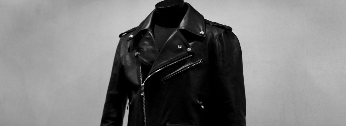 ISAMU KATAYAMA BACKLASH The Line T-234 GUIDI CALF DOUBLE RIDERS LEATHER COAT BLACK 2021AW 【Special Model】イサムカタヤマバックラッシュ ザライン グイディーカーフ ダブルライダース レザーコート ブラック 2021秋