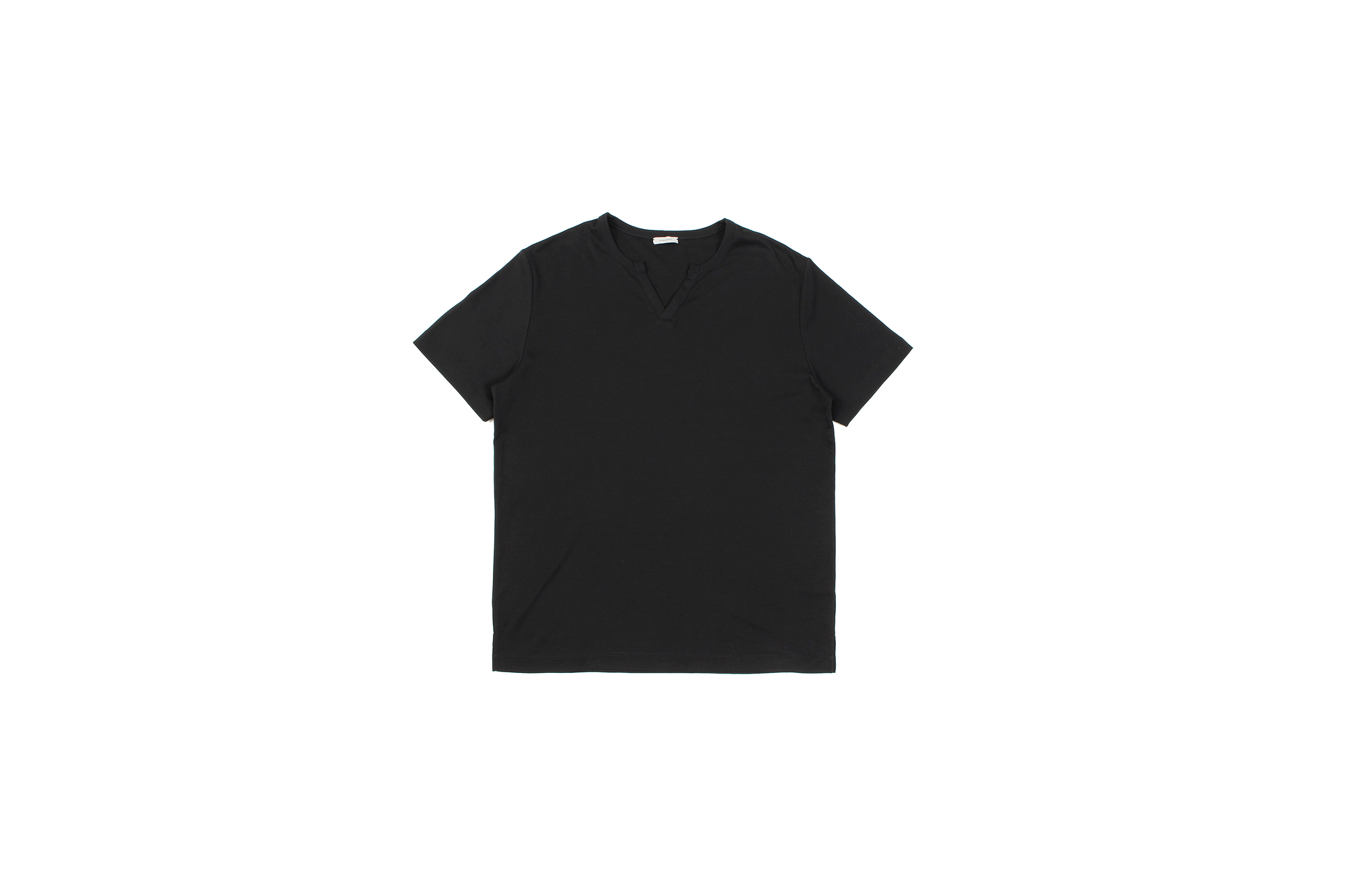 nomiamo (ノミアモ) SUPIMA 80/1 Key Neck T-shirt スーピマコットン キーネック Tシャツ BLACK (ブラック) 2021 春夏 【Alto e Diritto別注】【Special限定モデル】愛知 名古屋 Altoediritto アルトエデリット カットソー 半袖Tシャツ