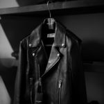 SAINT LAURENT (サンローラン) L01 MOTORCYCLE JACKET (モーターサイクルジャケット) ラムレザー ダブル ライダース ジャケット BLACK(ブラック) Made in italy (イタリア製) 【入荷しました】のイメージ