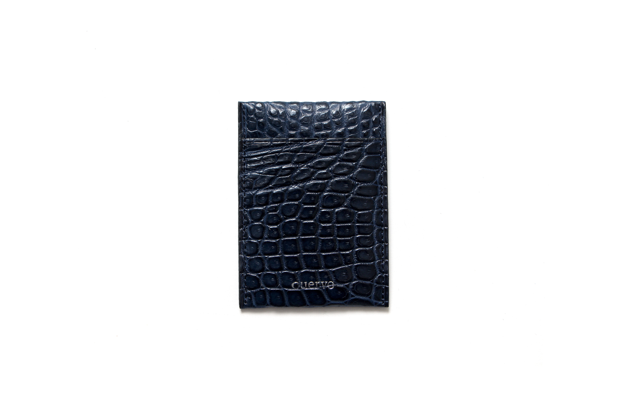 cuervo bopoha (クエルボ ヴァローナ) Thelonious (セロニアス) Crocodile Leather (クロコダイルレザー) カードケース NAVY (ネイビー) Made in Japan (日本製) 2021 愛知 名古屋 Alto e Diritto altoediritto アルトエデリット エキゾチックレザー