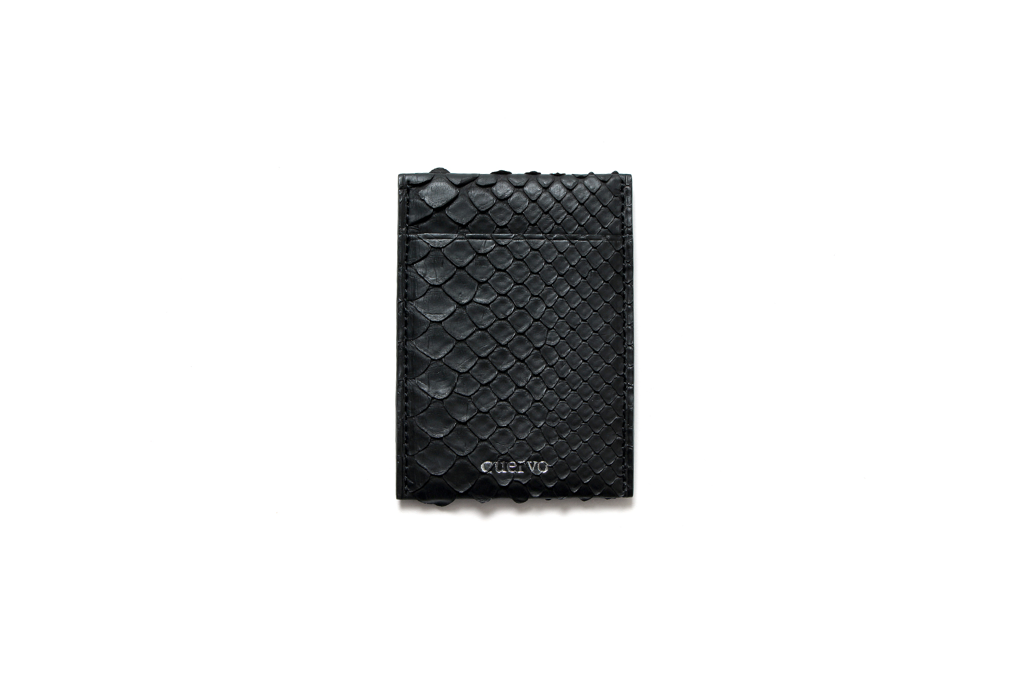 cuervo bopoha (クエルボ ヴァローナ) Thelonious (セロニアス) Python Leather (パイソンレザー) カードケース BLACK (ブラック) Made in Japan (日本製) 2021 愛知 名古屋 Alto e Diritto altoediritto アルトエデリット エキゾチックレザー