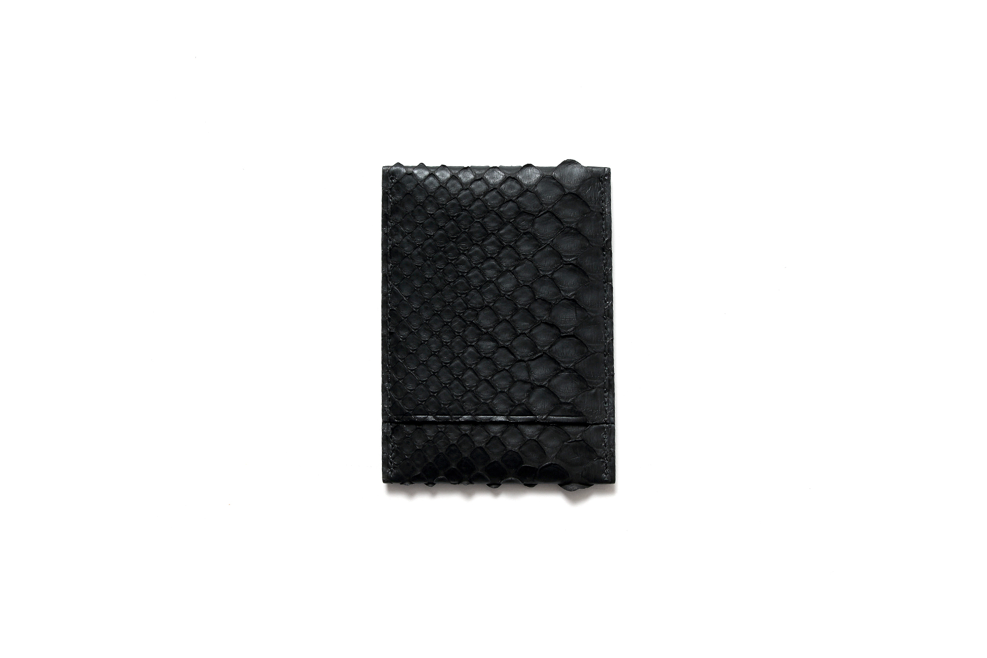 cuervo bopoha (クエルボ ヴァローナ) Thelonious (セロニアス) Python Leather (パイソンレザー) カードケース BLACK (ブラック) Made in Japan (日本製) 2021 愛知 名古屋 Alto e Diritto altoediritto アルトエデリット エキゾチックレザー