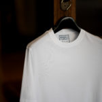 FEDELI(フェデリ) Crew Neck T-shirt (クルーネック Tシャツ) ギザコットン Tシャツ WHITE (ホワイト・41) made in italy (イタリア製) 2021 春夏【ご予約受付中】のイメージ