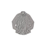 Finamore(フィナモレ) SEUL ITALIAN COLOR THOMAS MASON トーマスメイソン ワンピースカラー ストライプシャツ BLACK×WHITE(ブラック×ホワイト・07) made in italy (イタリア製) 2021春夏 【Alto e Diritto別注】【Special Model】【ご予約受付中】のイメージ