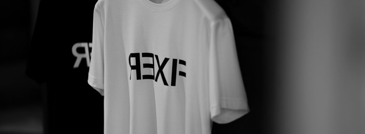 FIXER FTS-03 Reverse Print Crew Neck T-shirt WHITE,BLACK フィクサー Tシャツ リバースプリント クルーネックTシャツ ホワイト ブラック Alto e Diritto altoediritto アルトエデリット 愛知 名古屋 TEE スペシャルモデル