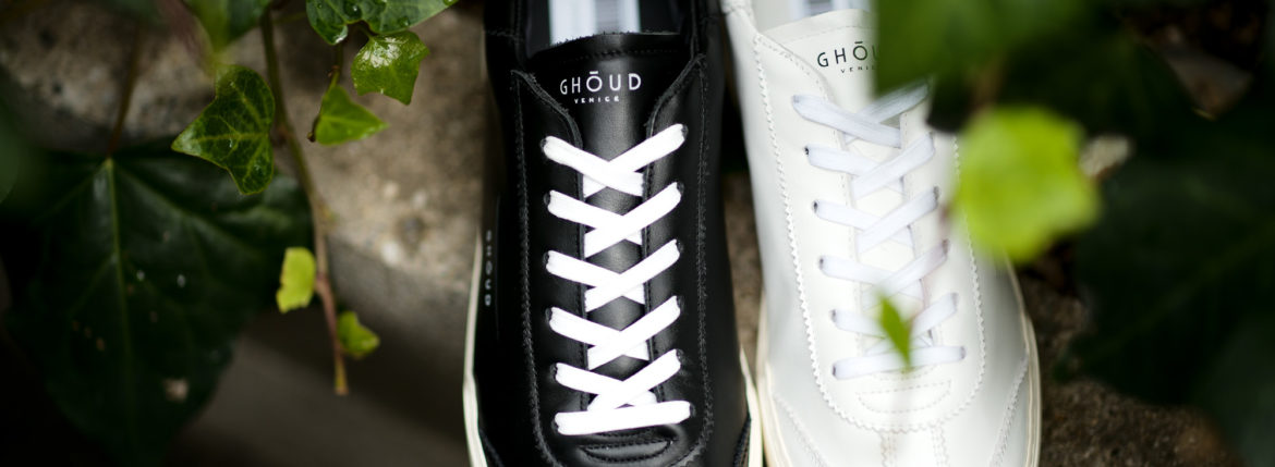 GHOUD(ゴード) LOB01 LOW MAN レザースニーカー BLACK/WHITE(ブラック/ホワイト),WHITE/WHITE(ホワイト/ホワイト) 2021 春夏 【ご予約開始】愛知 名古屋 Alto e Diritto アルトエデリット スニーカー シューズ フランス