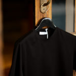 Gran Sasso (グランサッソ) Crew Neck T-shirt (クルーネック Tシャツ) Mercerised Cotton マーセライズドコットン Tシャツ BLACK (ブラック・099)　made in italy (イタリア製) 2021春夏新作 【入荷しました】【フリー分発売開始】のイメージ