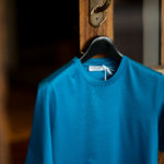 Gran Sasso (グランサッソ) Crew Neck T-shirt (クルーネック Tシャツ) Mercerised Cotton マーセライズドコットン Tシャツ TURQUOISE (ターコイズ・546)　made in italy (イタリア製) 2021春夏新作 【入荷しました】【フリー分発売開始】のイメージ
