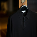 Gran Sasso (グランサッソ) Silk Knit Polo Shirt (シルクニットポロシャツ) SETA (シルク 100%) シルク ニット ポロシャツ BLACK (ブラック・099) made in italy (イタリア製) 2021 春夏新作 【入荷しました】【フリー分発売開始】のイメージ