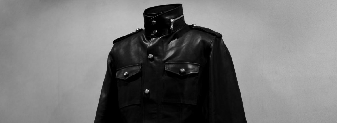 ISAMU KATAYAMA BACKLASH The Line T-233 GUIDI CALF M-65 LEATHER JACKET BLACK 2021AW 【Special Model】 イサムカタヤマバックラッシュ ザライン グイディーカーフ ダブルライダース レザーコート ブラック 2021秋冬 愛知 名古屋 Alto e Diritto altoediritto アルトエデリット