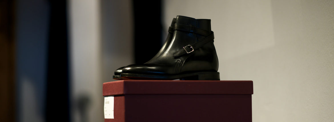 JOHN LOBB (ジョンロブ) ABBOT (アボット) 8695B Jodhpur Boots Black Calf ブラックカーフレザー ジョッパーブーツ BLACK (ブラック) Made In England (イギリス製) 2021 愛知 名古屋 Alto e Diritto altoediritto アルトエデリット ブーツ レザーブーツ johnlobbブーツ