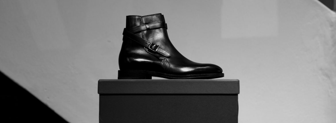 JOHN LOBB (ジョンロブ) ABBOT (アボット) 8695B Jodhpur Boots Black Calf ブラックカーフレザー ジョッパーブーツ BLACK (ブラック) Made In England (イギリス製) 2021 愛知 名古屋 Alto e Diritto altoediritto アルトエデリット ブーツ レザーブーツ johnlobbブーツ