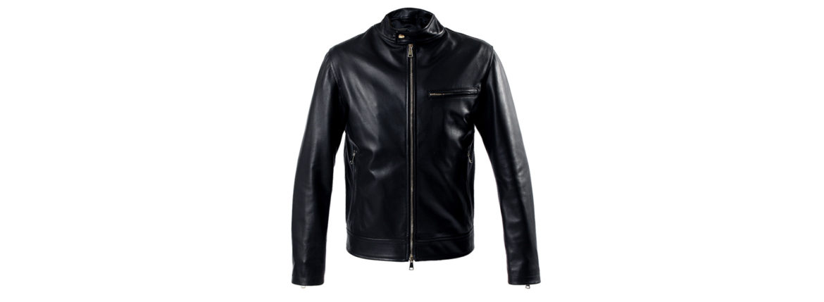 SILENCE (サイレンス) Single Leather Jacket (シングルレザー ジャケット) Goatskin Leather (ゴートスキンレザー) シングル ライダース ジャケット NERO GOLD ZIP (ブラックゴールドジップ) Made in italy (イタリア製) 2021 春夏新作 【入荷しました】【フリー分発売開始】愛知 名古屋 Alto e Diritto altoediritto アルトエデリット レザージャケット