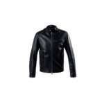 SILENCE (サイレンス) Single Leather Jacket (シングルレザー ジャケット) Goatskin Leather (ゴートスキンレザー) シングル ライダース ジャケット NERO GOLD ZIP (ブラックゴールドジップ) Made in italy (イタリア製) 2021 春夏新作のイメージ