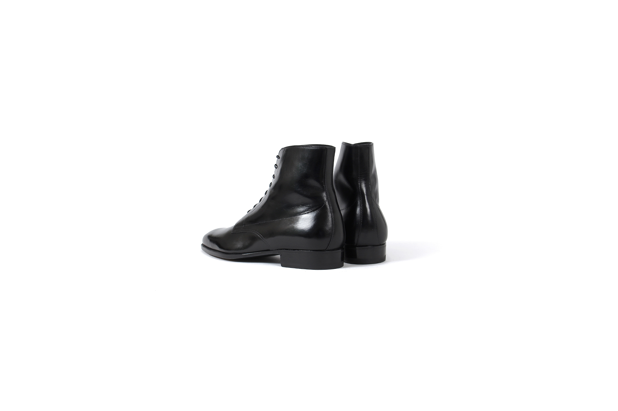 AUBERCY (オーベルシー) HUGH Lace up boots (ヒュー) Du Puy Vitello デュプイ社ボックスカーフ レースアップブーツ NERO (ブラック) made in italy (イタリア製) 2021 春夏 愛知 名古屋 Alto e Diritto altoediritto アルトエデリット ブーツ 編み上げブーツ ドレスブーツ