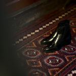 AUBERCY (オーベルシー) HUGH Lace up boots (ヒュー) Du Puy Vitello デュプイ社ボックスカーフ レースアップブーツ NERO (ブラック) made in italy (イタリア製) 2021 春夏新作のイメージ