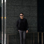 BELVEST (ベルベスト) LIGHTWEIGHT CAPSULE SINGLE JACKET 2PATCH EXTRA FINE WOOL SUPER 150’s WOOL シャドーチェック サマーウール ジャケット BLACK (ブラック) Made in italy (イタリア製) 2021 春夏新作のイメージ