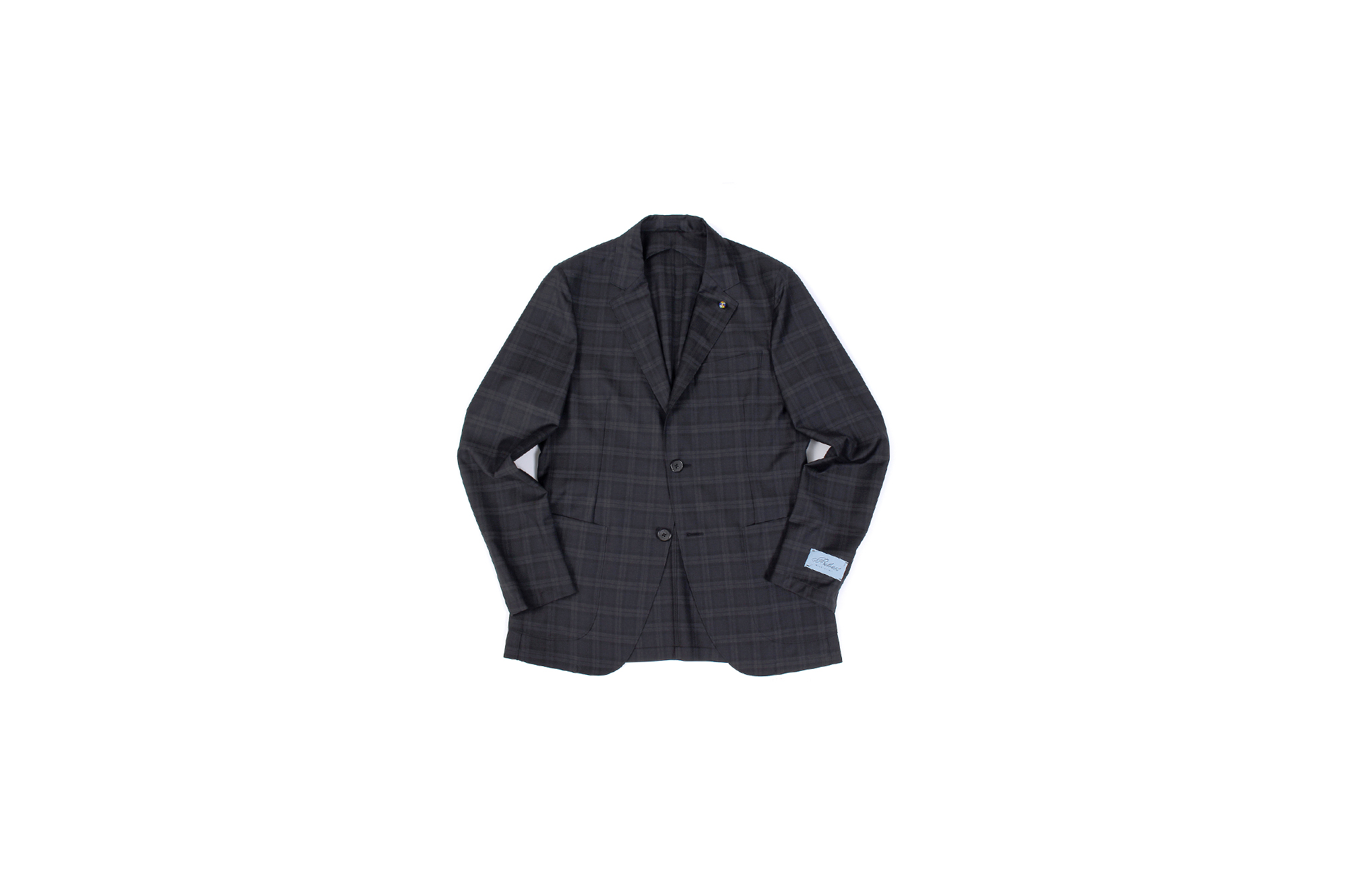 BELVEST (ベルベスト) LIGHTWEIGHT CAPSULE SINGLE JACKET 2PATCH EXTRA FINE WOOL SUPER 150's WOOL シャドーチェック サマーウール ジャケット BLACK (ブラック) Made in italy (イタリア製) 2021 春夏新作 【入荷しました】【フリー分発売開始】愛知 名古屋 Alto e Diritto altoediritto アルトエデリット