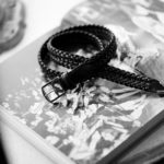 cuervo bopoha (クエルボ ヴァローナ) Sartoria Collection (サルトリア コレクション) Lance (ランス) Cow Hide Leather (カウハイド レザー) メッシュベルト BLACK (ブラック) Made in Italy (イタリア製) 2021 新作のイメージ