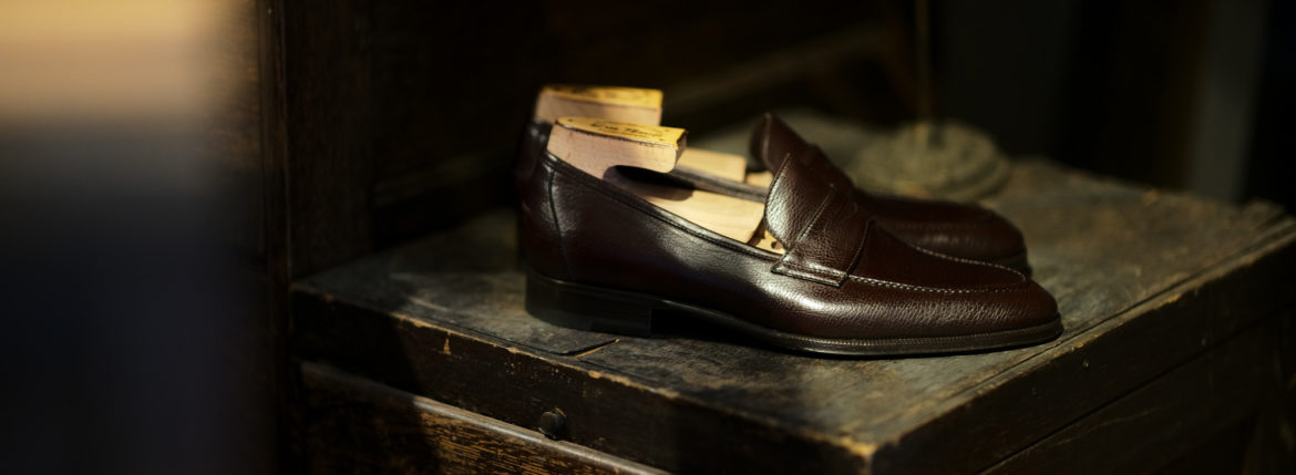 ENZO BONAFE(エンツォボナフェ) ART. EB-08 Coin Loafer コインローファー LAMA ラマレザー ドレスシューズ ローファー EBANO(ダークブラウン) made in italy (イタリア製) 2021 愛知 名古屋 enzobonafe エンツォボナフェ eb08 ローファー zodiac nagoya alto e diritto altoediritto アルトエデリット