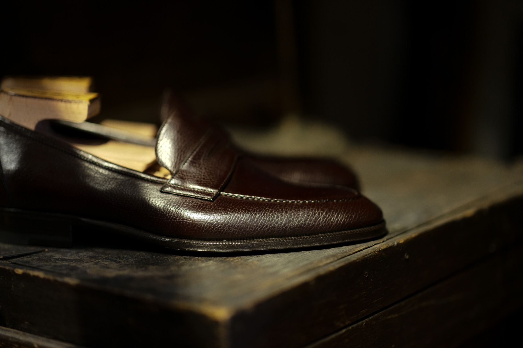 ENZO BONAFE(エンツォボナフェ) ART. EB-08 Coin Loafer コインローファー LAMA ラマレザー ドレスシューズ ローファー EBANO(ダークブラウン) made in italy (イタリア製) 2021  愛知 名古屋 enzobonafe エンツォボナフェ eb08 ローファー zodiac nagoya alto e diritto altoediritto アルトエデリット