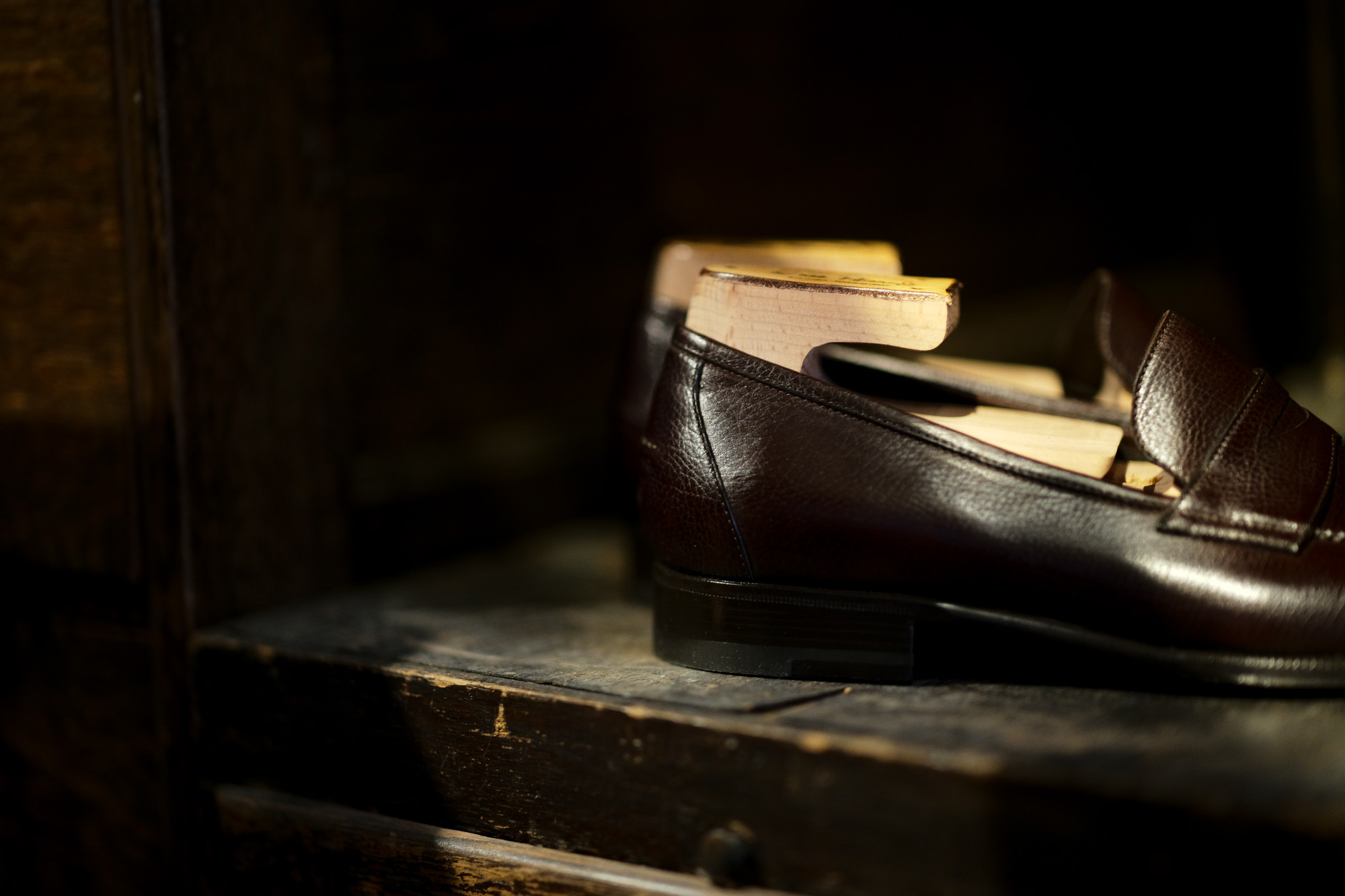 ENZO BONAFE(エンツォボナフェ) ART. EB-08 Coin Loafer コインローファー LAMA ラマレザー ドレスシューズ ローファー EBANO(ダークブラウン) made in italy (イタリア製) 2021  愛知 名古屋 enzobonafe エンツォボナフェ eb08 ローファー zodiac nagoya alto e diritto altoediritto アルトエデリット