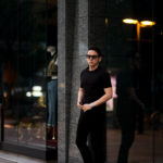 FEDELI(フェデリ) Crew Neck T-shirt (クルーネック Tシャツ) ギザコットン Tシャツ BLACK (ブラック・36) made in italy (イタリア製) 2021 春夏新作のイメージ