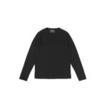 FEDELI (フェデリ) Long Sleeve Crew Neck T-shirt (ロングスリーブ Tシャツ) ギザコットン ロングスリーブ Tシャツ BLACK (ブラック・36) made in italy (イタリア製) 2021 春夏新作のイメージ