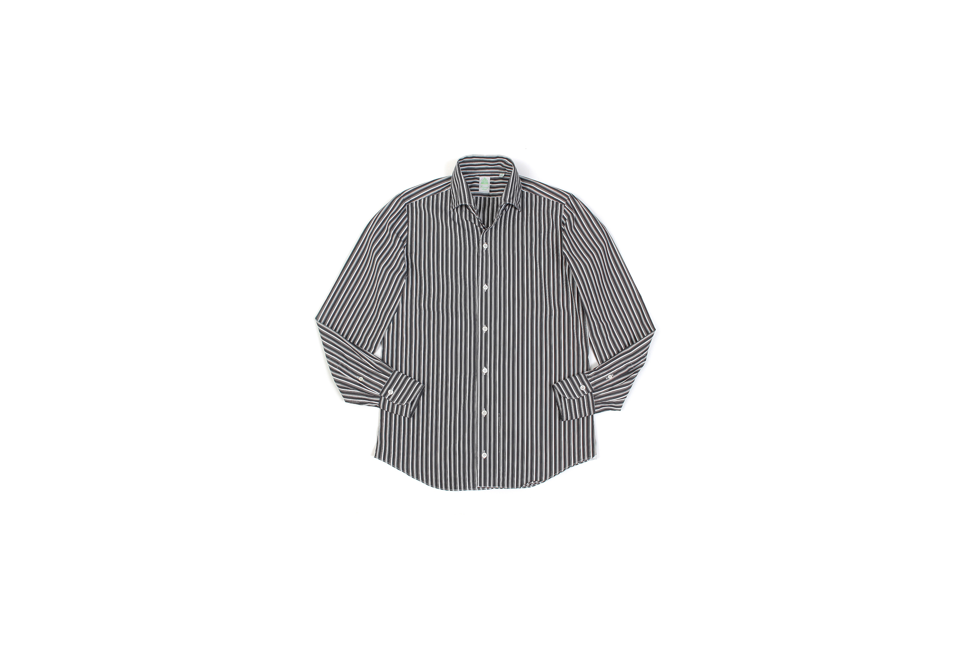 Finamore (フィナモレ) SEUL ITALIAN COLOR STRIPE SHIRTS (イタリアンカラーストライプシャツ) THOMAS MASON COTTON POPLIN RANDOM STRIPE (トーマスメイソン コットンポプリン ランダムストライプ) ワンピースカラー シャツ BLACK×WHITE (ブラック×ホワイト・01) made in italy (イタリア製) 2021 春夏【Alto e Diritto別注】【Special Model】 愛知 名古屋 Alto e Diritto altoediritto アルトエデリット シャツ ストライプシャツ