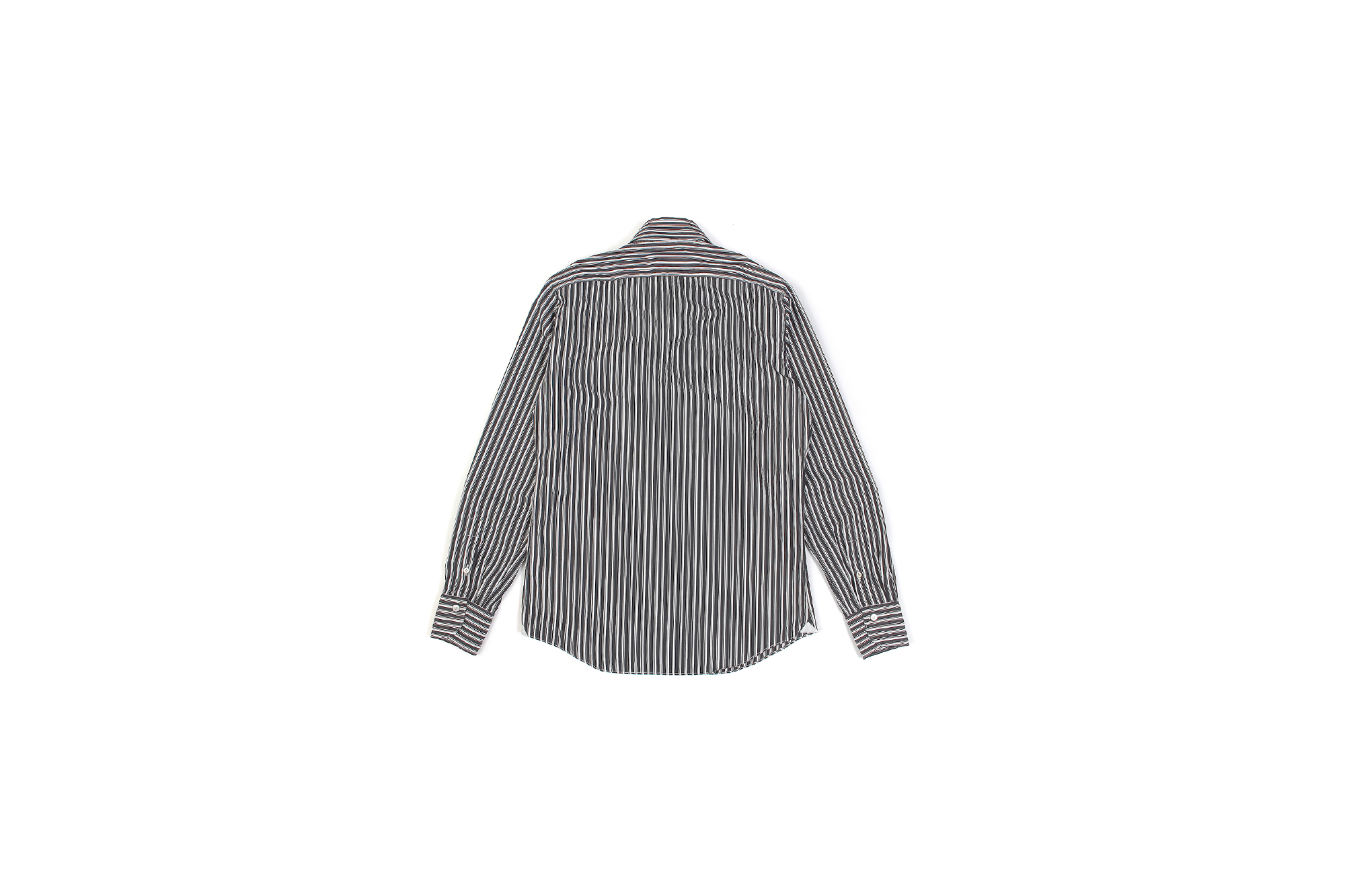 Finamore (フィナモレ) SEUL ITALIAN COLOR STRIPE SHIRTS (イタリアンカラーストライプシャツ) THOMAS MASON COTTON POPLIN RANDOM STRIPE (トーマスメイソン コットンポプリン ランダムストライプ) ワンピースカラー シャツ BLACK×WHITE (ブラック×ホワイト・01) made in italy (イタリア製) 2021 春夏【Alto e Diritto別注】【Special Model】 愛知 名古屋 Alto e Diritto altoediritto アルトエデリット シャツ ストライプシャツ