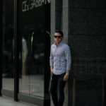 Finamore(フィナモレ) SEUL ITALIAN COLOR THOMAS MASON トーマスメイソン ワンピースカラー ストライプシャツ BLACK×WHITE(ブラック×ホワイト・07) made in italy (イタリア製)  2021春夏新作  【Alto e Diritto別注】【Special Model】【入荷しました】【フリー分発売開始】のイメージ