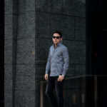 Finamore (フィナモレ) SEUL ITALIAN COLOR STRIPE SHIRTS (イタリアンカラーストライプシャツ) THOMAS MASON COTTON POPLIN RANDOM STRIPE (トーマスメイソン コットンポプリン ランダムストライプ) ワンピースカラー シャツ BLACK×WHITE (ブラック×ホワイト・01) made in italy (イタリア製) 2021 春夏【Alto e Diritto別注】【Special Model】【ご予約受付中】のイメージ