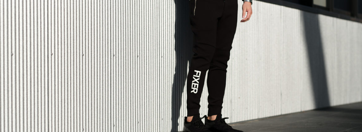 FIXER (フィクサー) FPT-01(エフピーティー01) Technical Jersey Jogger Pants テクニカルジャージー ジョガーパンツ BLACK (ブラック) 【ご予約受付中】【2023.7.16(Sun)～2023.7.30(Sun)】のイメージ